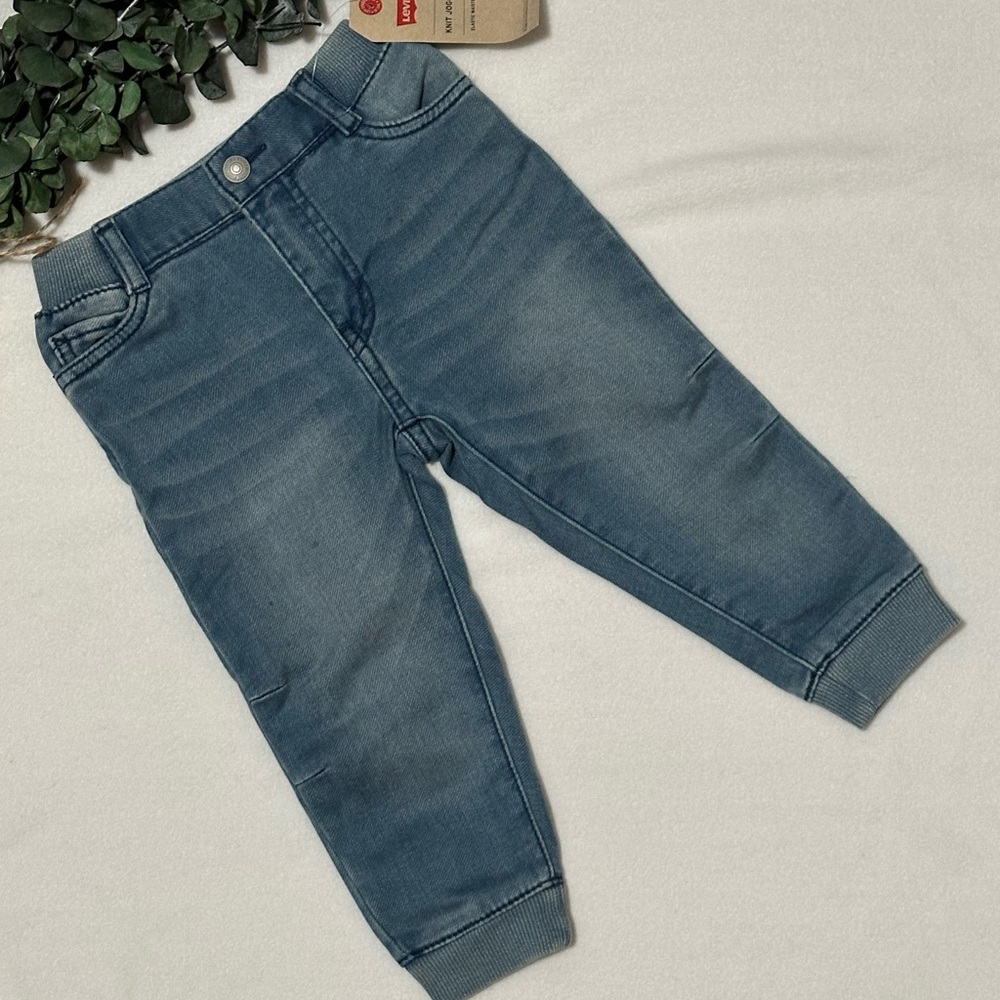 NWT Levi's Baby Light Blue Knit Joggers size 24M